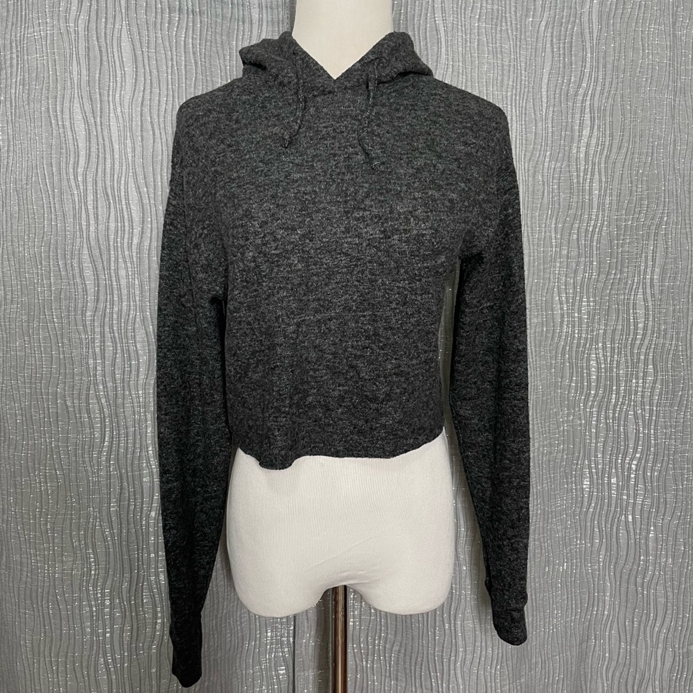 Topshop crop hoodie